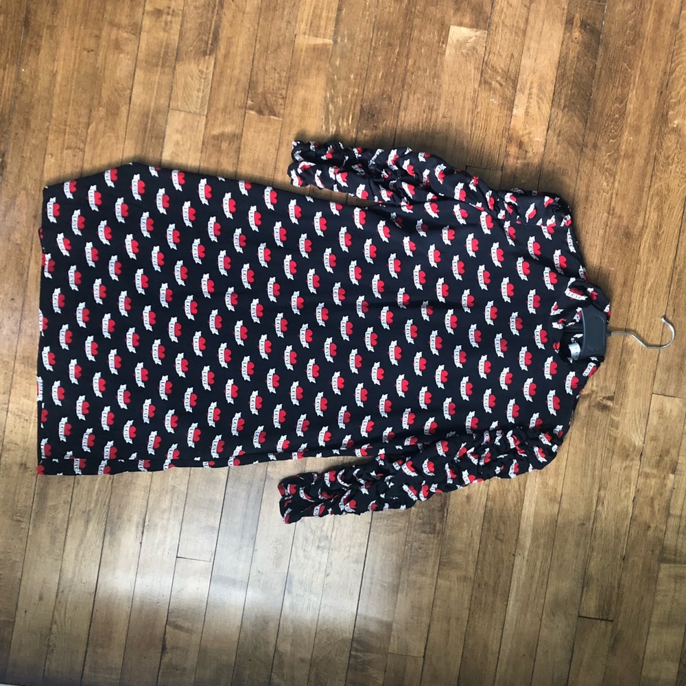 Sandro silk Love mini dress size 1